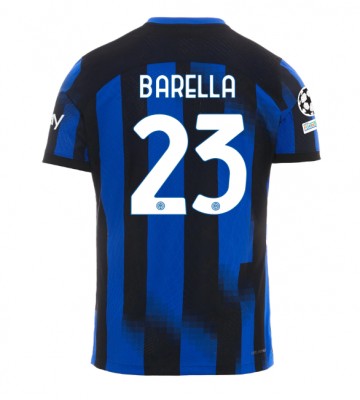 Inter Milan Nicolo Barella #23 Hemmatröja 2023-24 Kortärmad